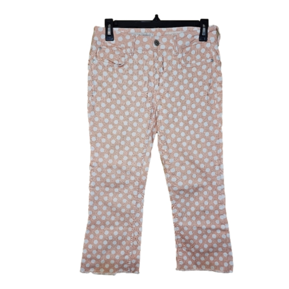 Anthropologie Pilcro and the Letterpress Polka dot Capri Pants Size 27 P…